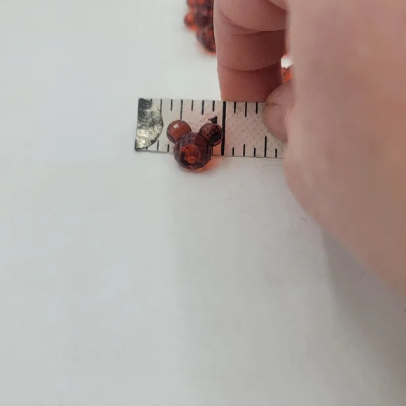 Lot of Vintage Mickey Head Acrylic Beads Amber Honey 90s Disney Style Craft - Picture 7 of 7